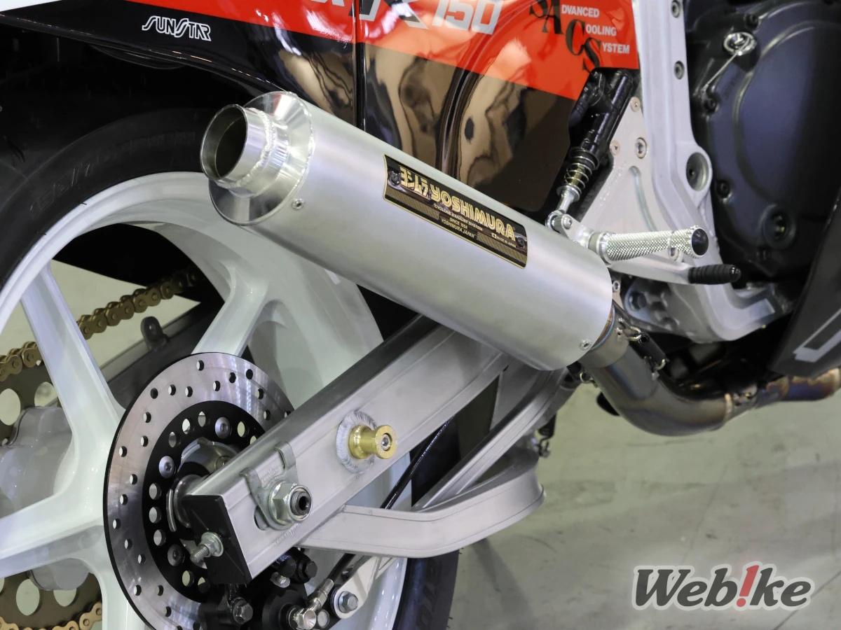 YOSHIMURA Hand Bent Duplex Titanium Cyclone on the GSX-R750 #604 complete machine