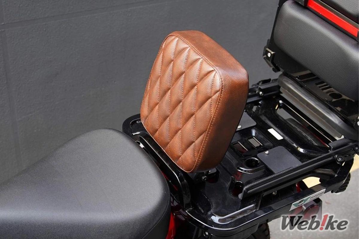 Nextstage Products brown leather pillion seat equipped on the Honda CT125 Hunter Cub (2)