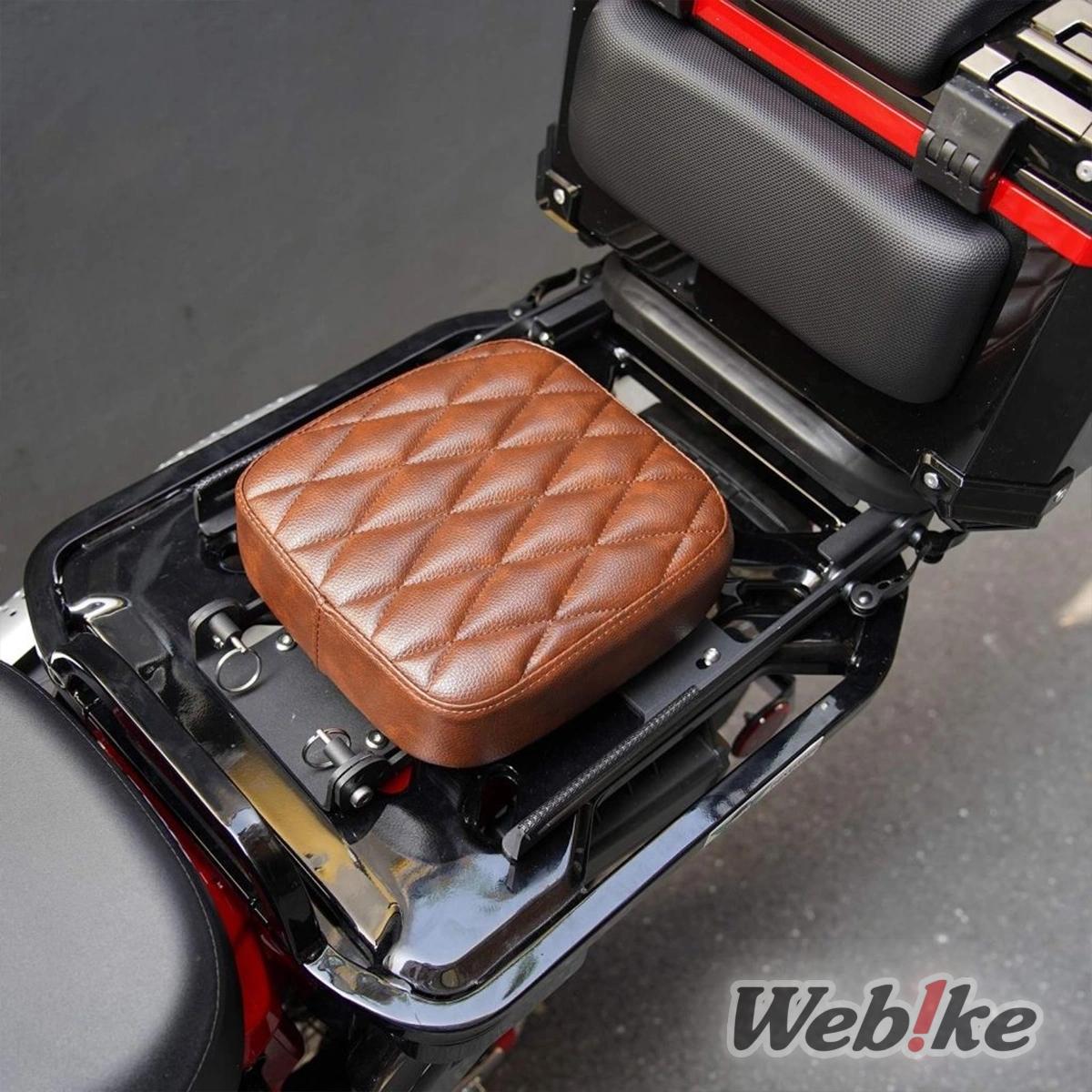 Nextstage Products brown leather pillion seat equipped on the Honda CT125 Hunter Cub (3)
