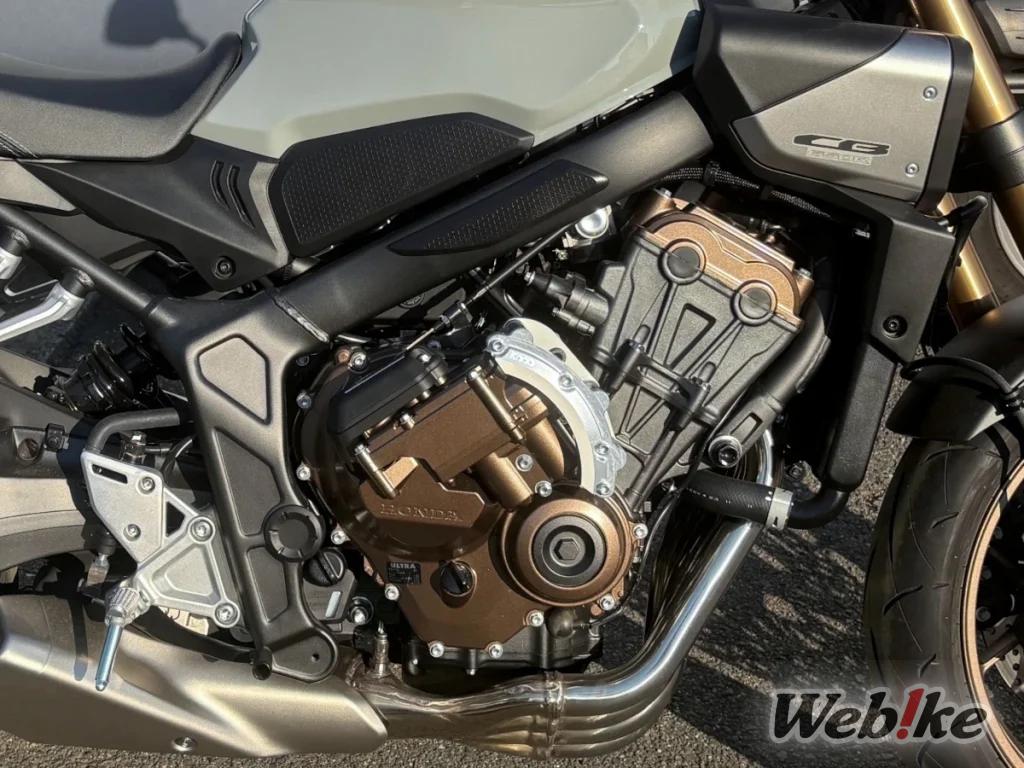 CBR650R equipped with Silver KOOD custom aluminum E-Clutch cover