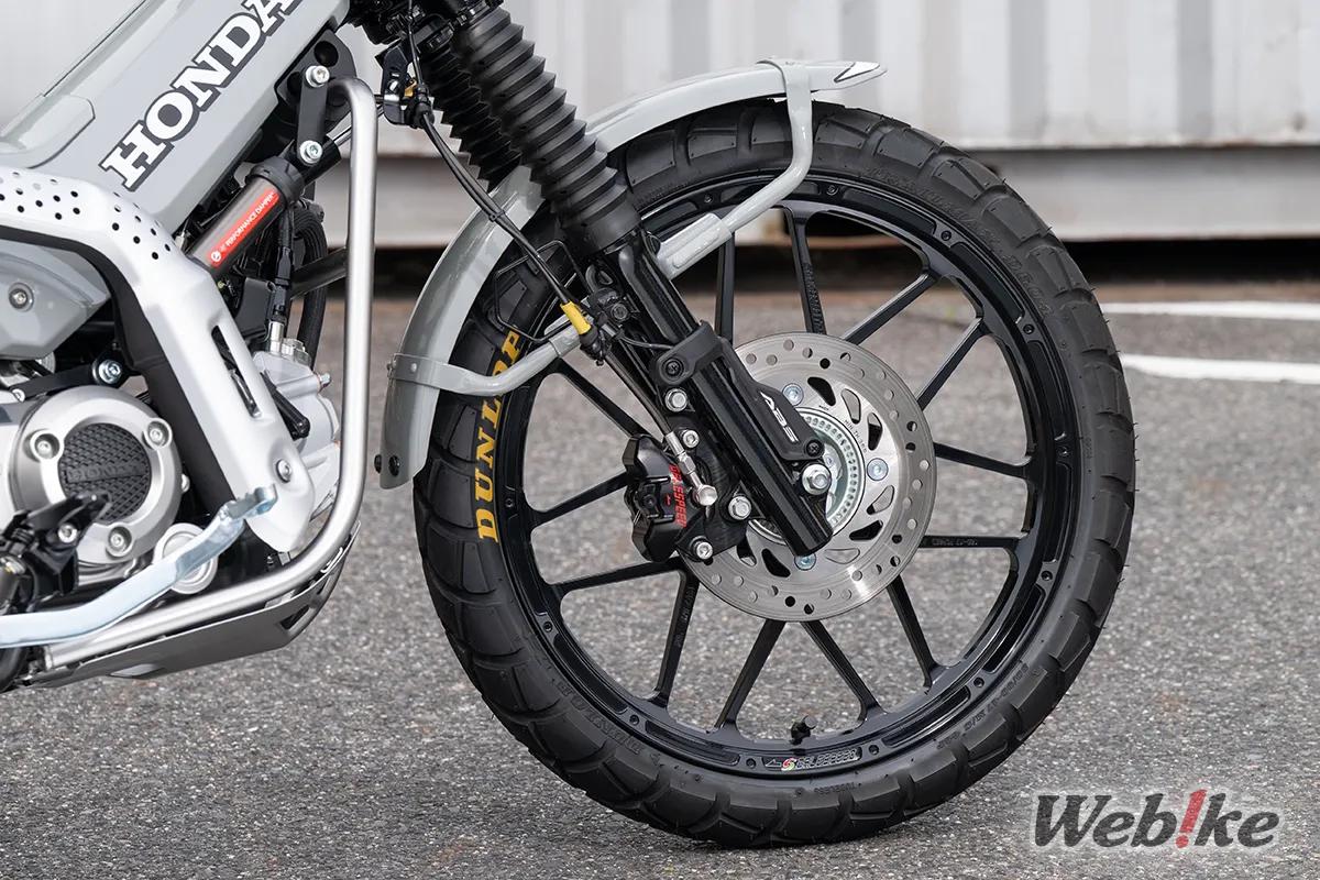 GALE SPEED Type-X Forged Wheels (Black) equipped on the Honda CT125 Hunter Cub (2)